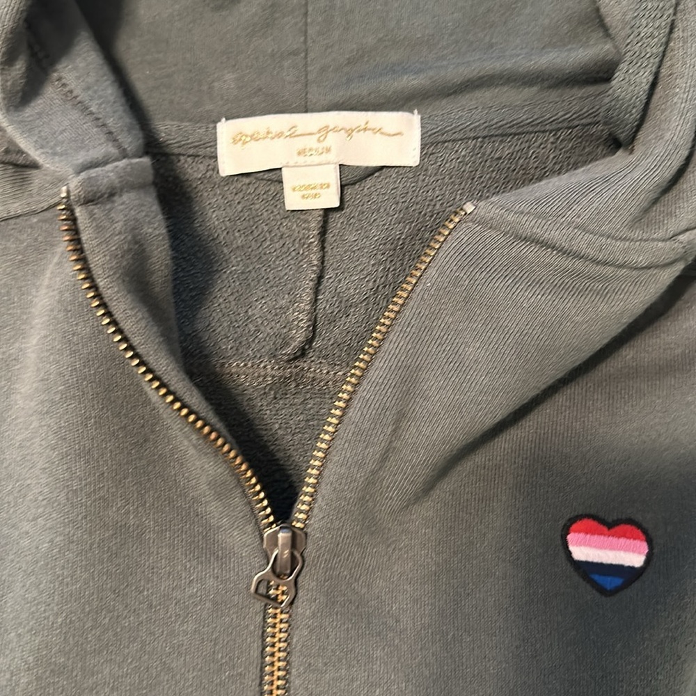 Spiritual gangster, heart, moonlight, half zip hoodie - Picture 5 of 6